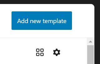 Screen shot of button marked "Add new template"